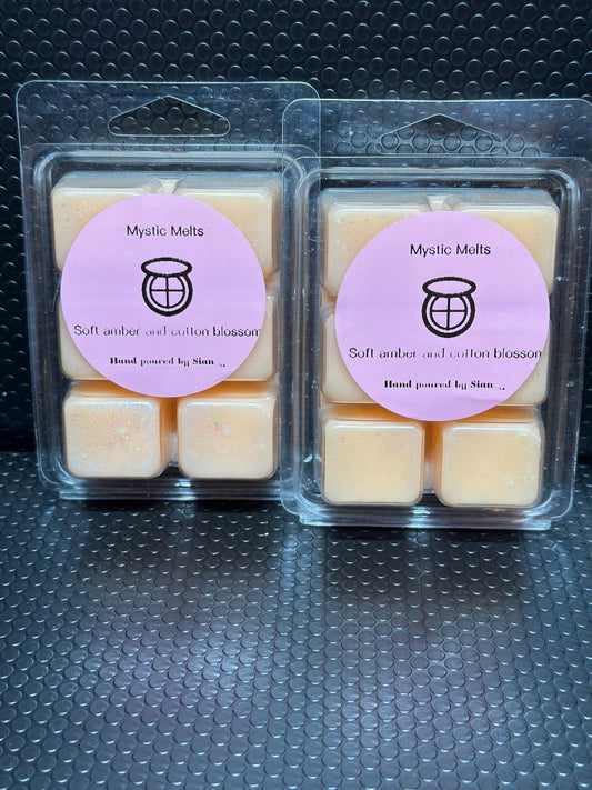 Soft Amber and Cotton Blossom