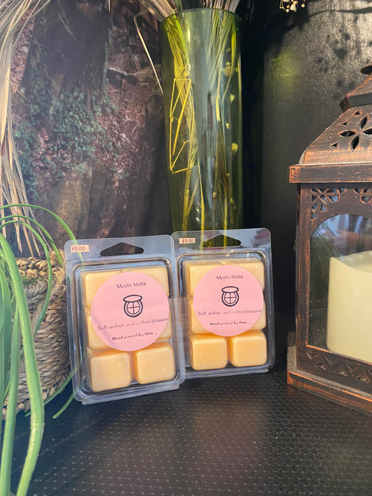 Soft Amber and Cotton Blossom